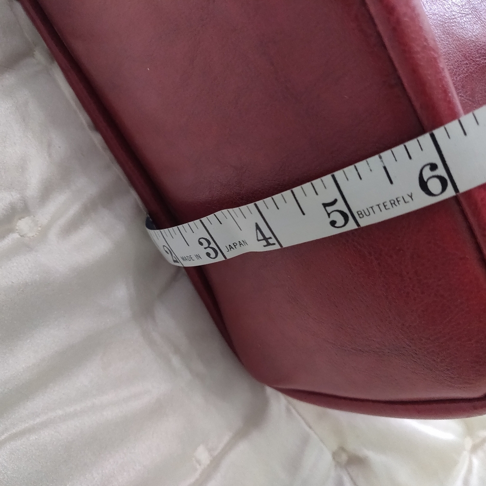 Women's Red Leather Backpack Crossbody - Unbranded - Picture 10 of 12